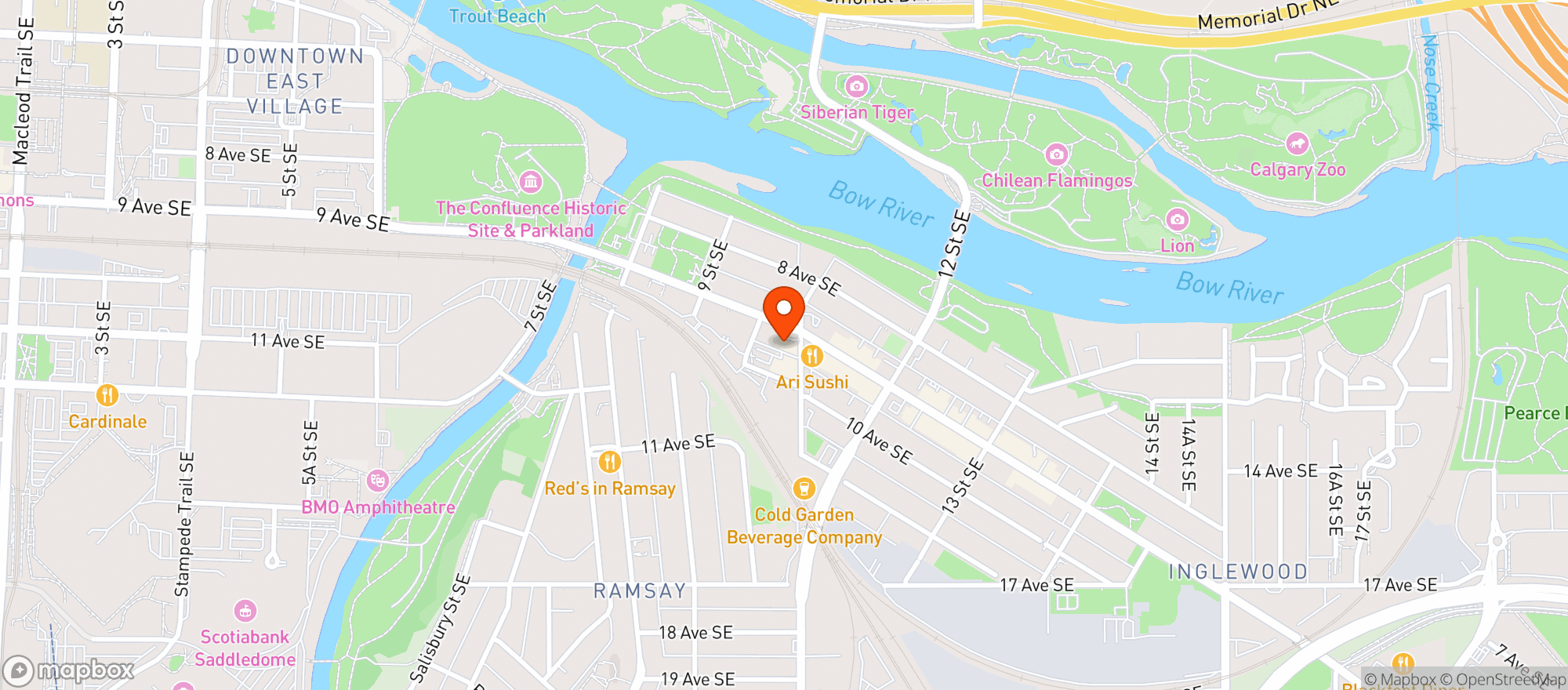 Map showing Oak & Vine Craft Beer, Wine and Spirits