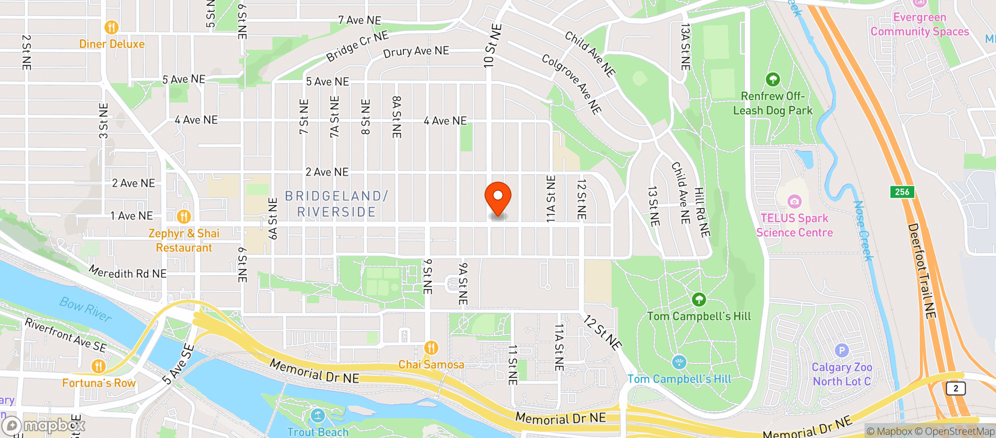 Map showing Crevier / Beau-Soir