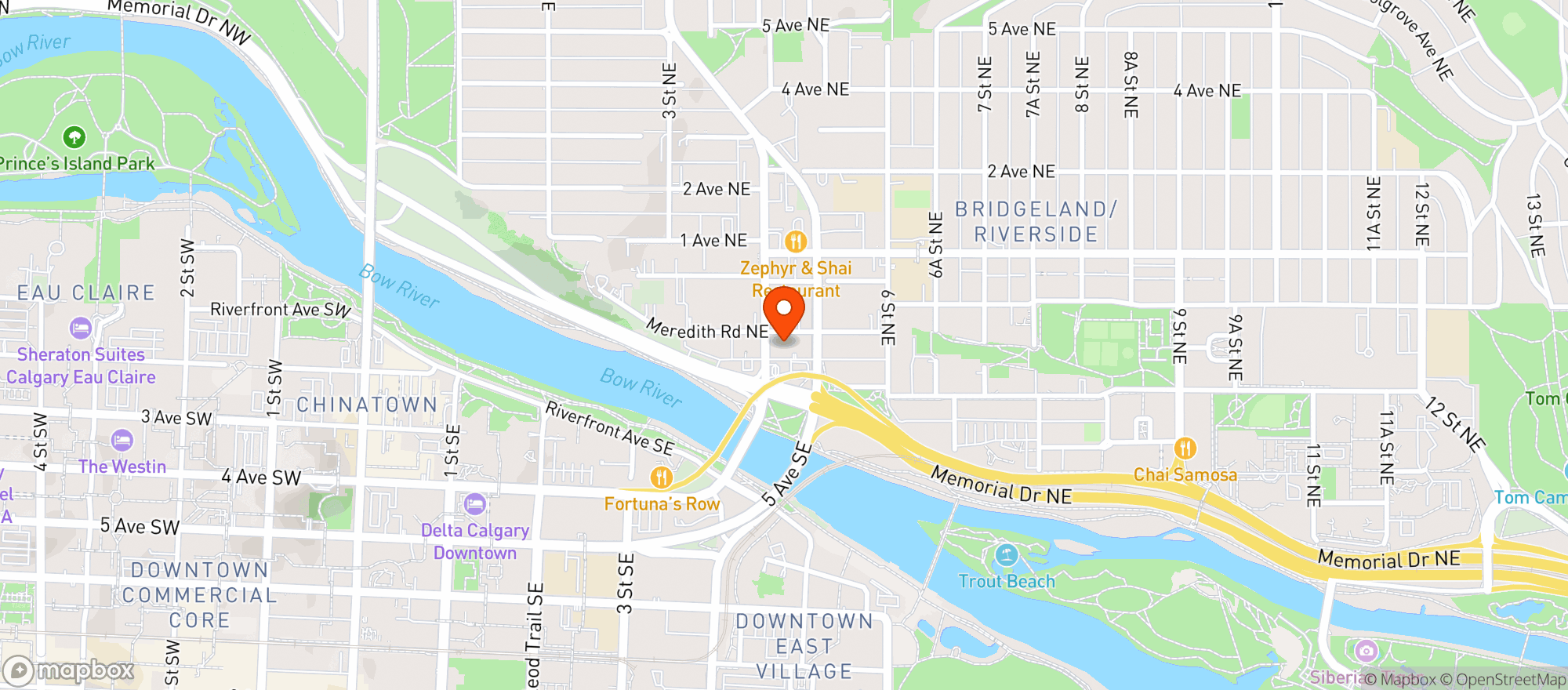 Map showing Blush Lane Bridgeland