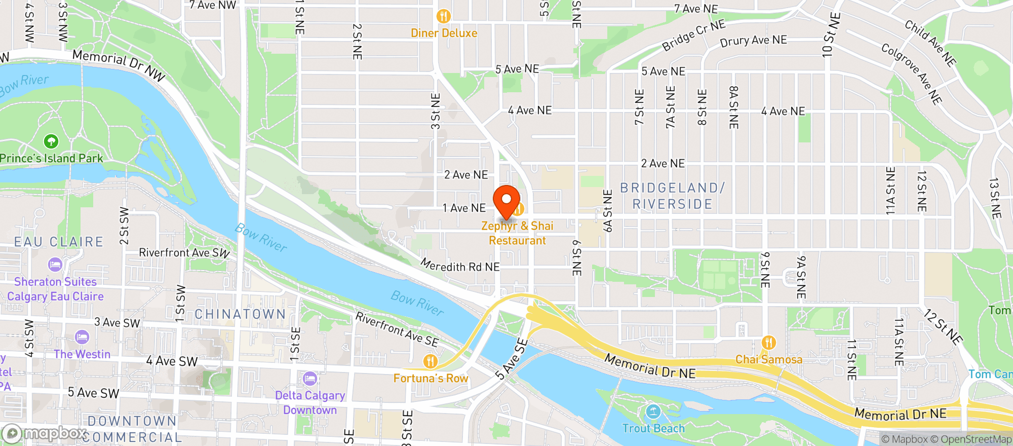 Map showing Lukes Drug Mart