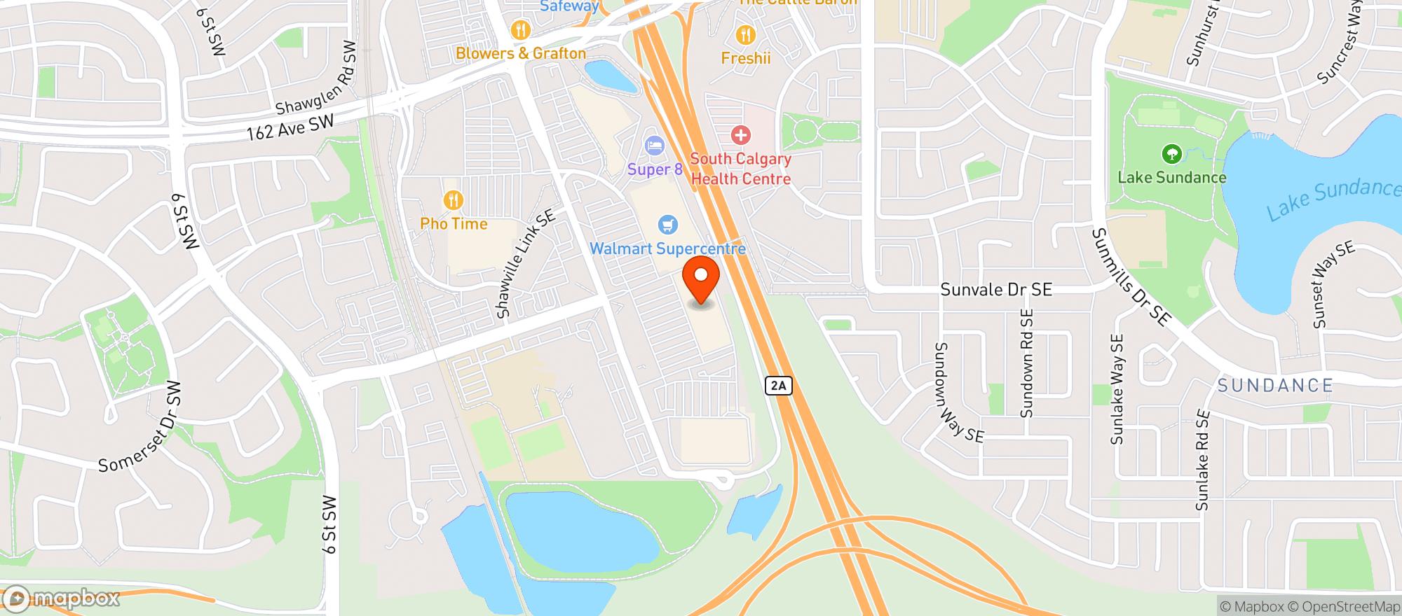 Map showing Staples
