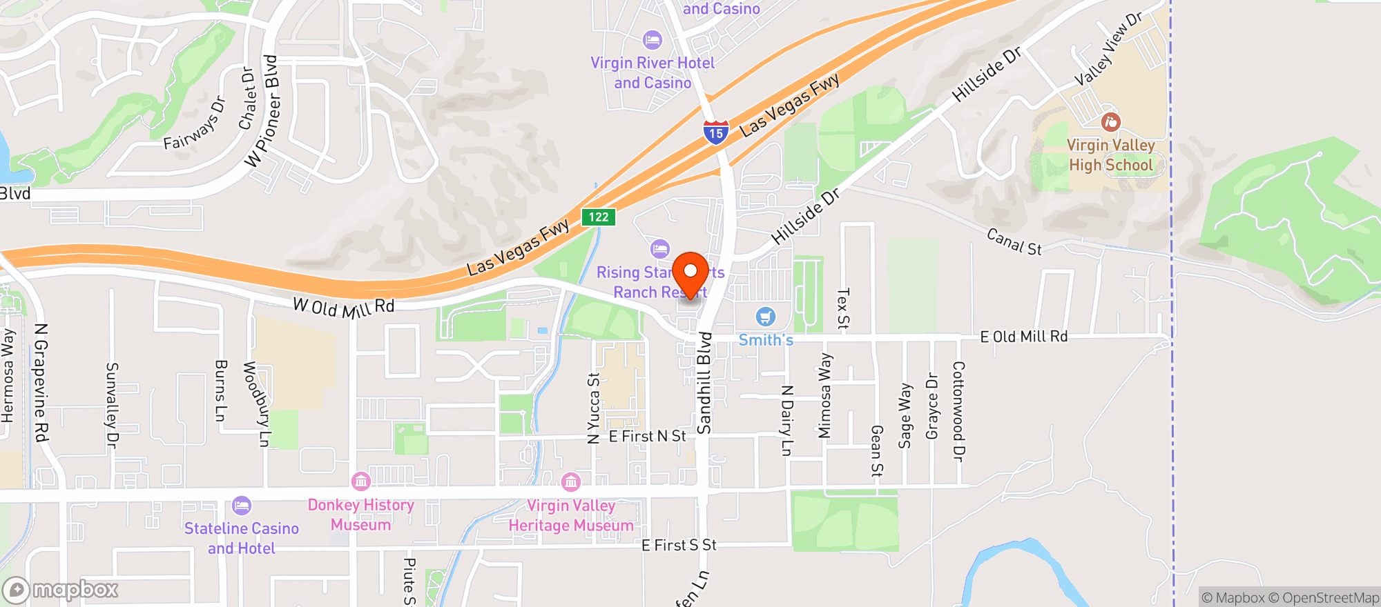 Map showing Walgreens