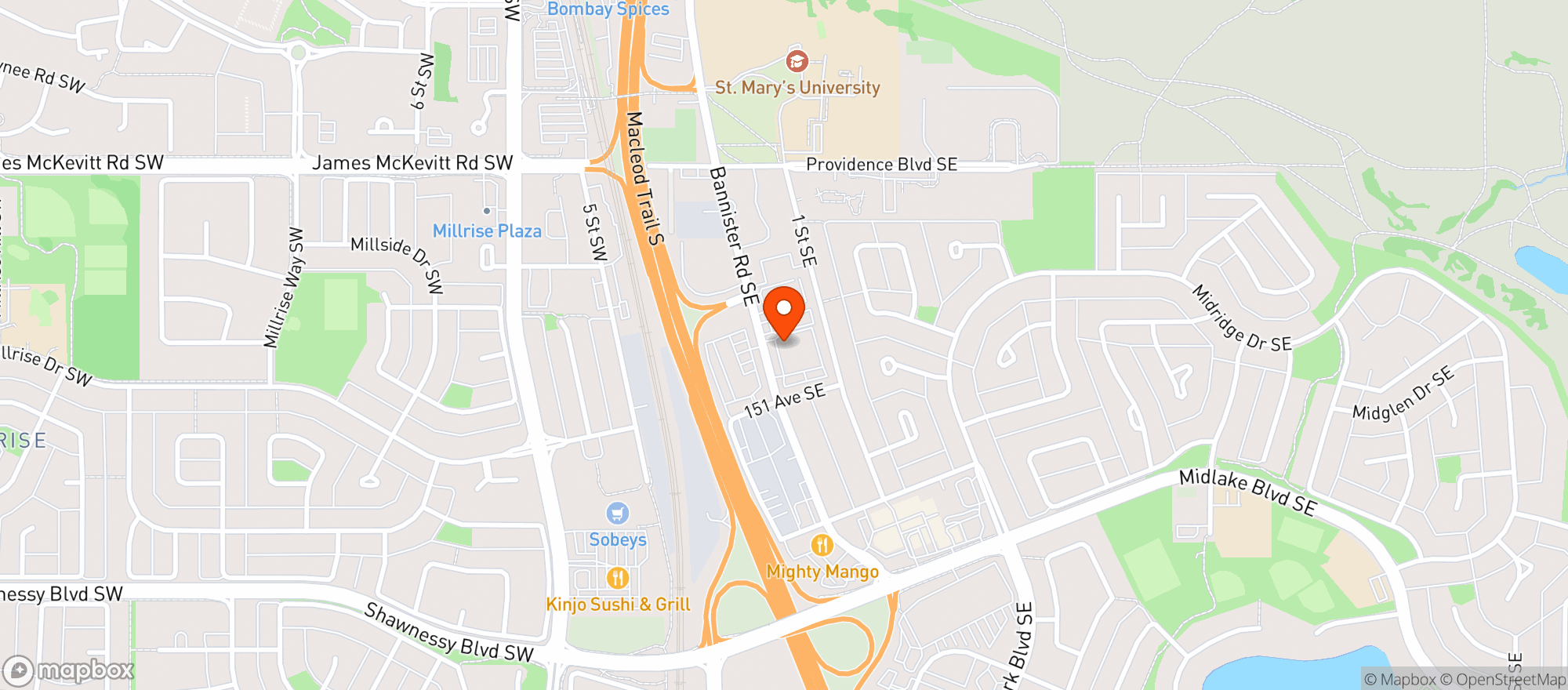Map showing Olympia Liquor Midnapore