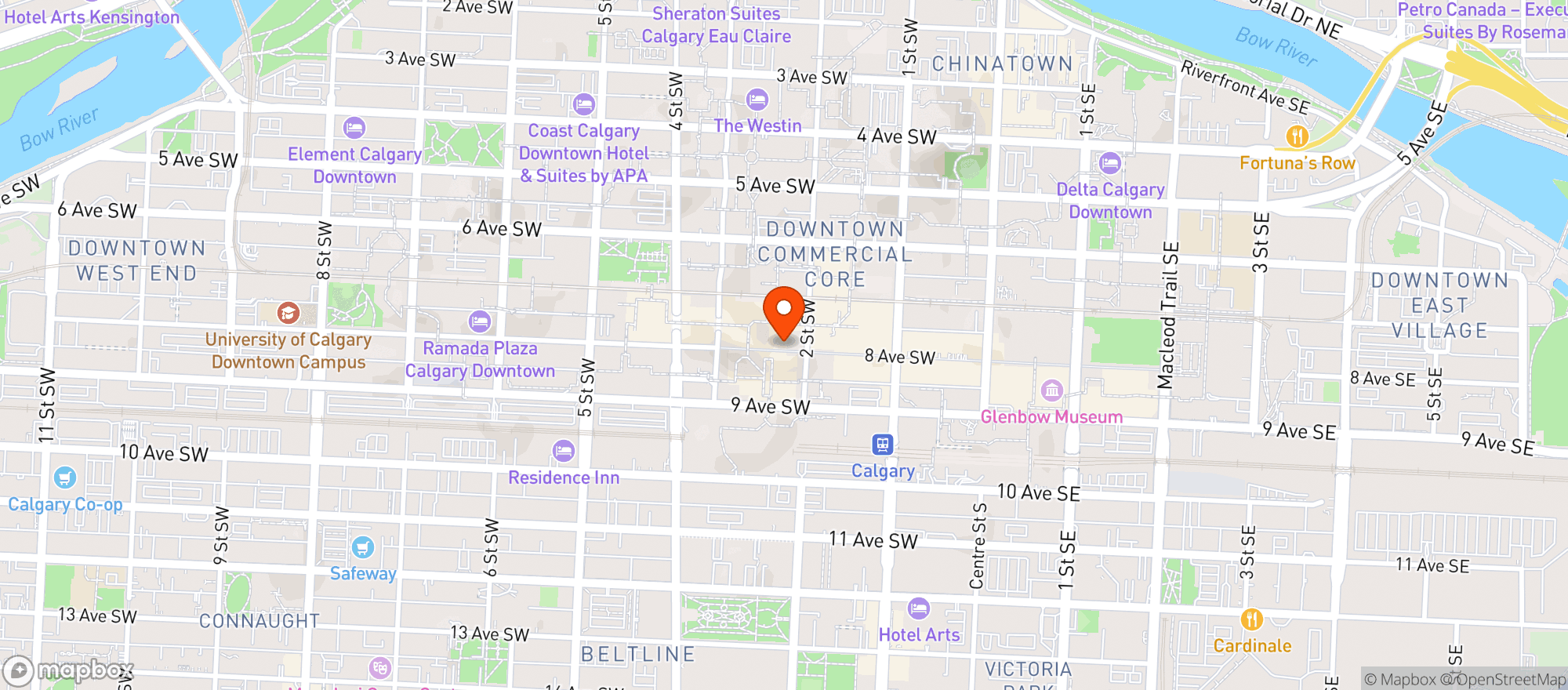 Map showing Local 8th Avenue