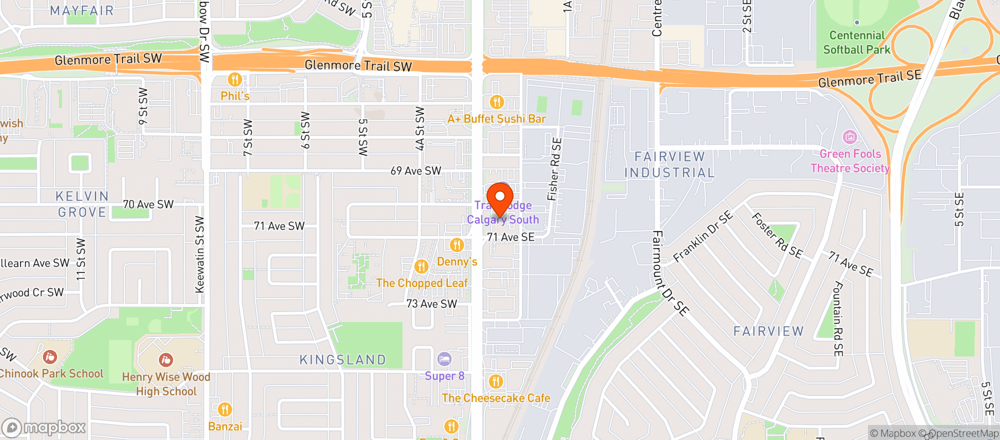 Map showing Shop N Save Liquor Store