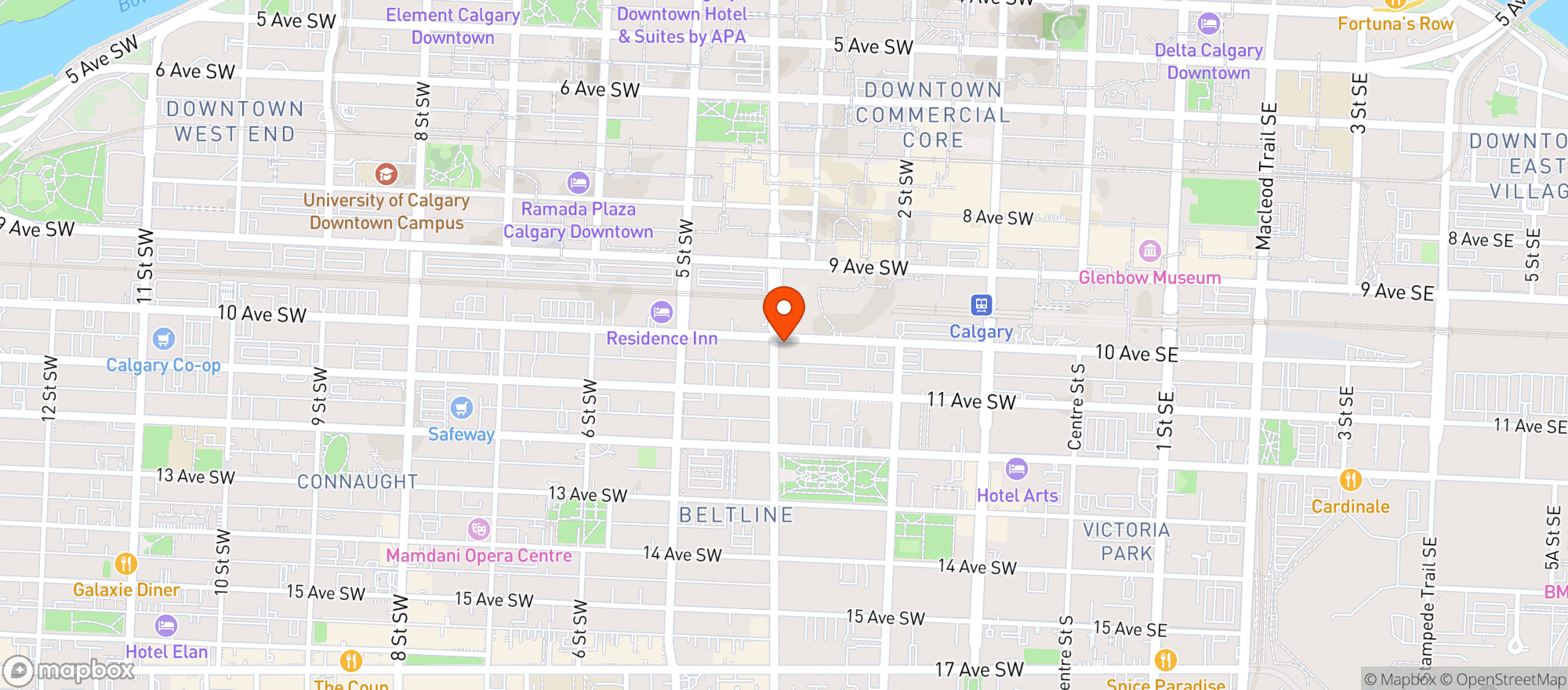 Map showing Rodney's Oyster House
