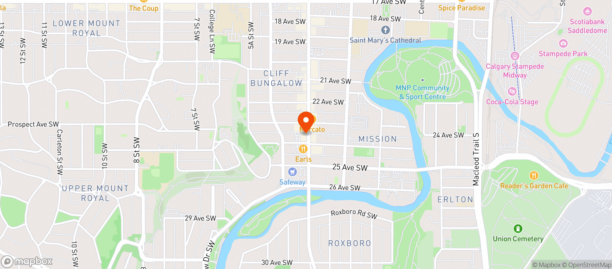 Map showing Bin 905 Wine & Spirits