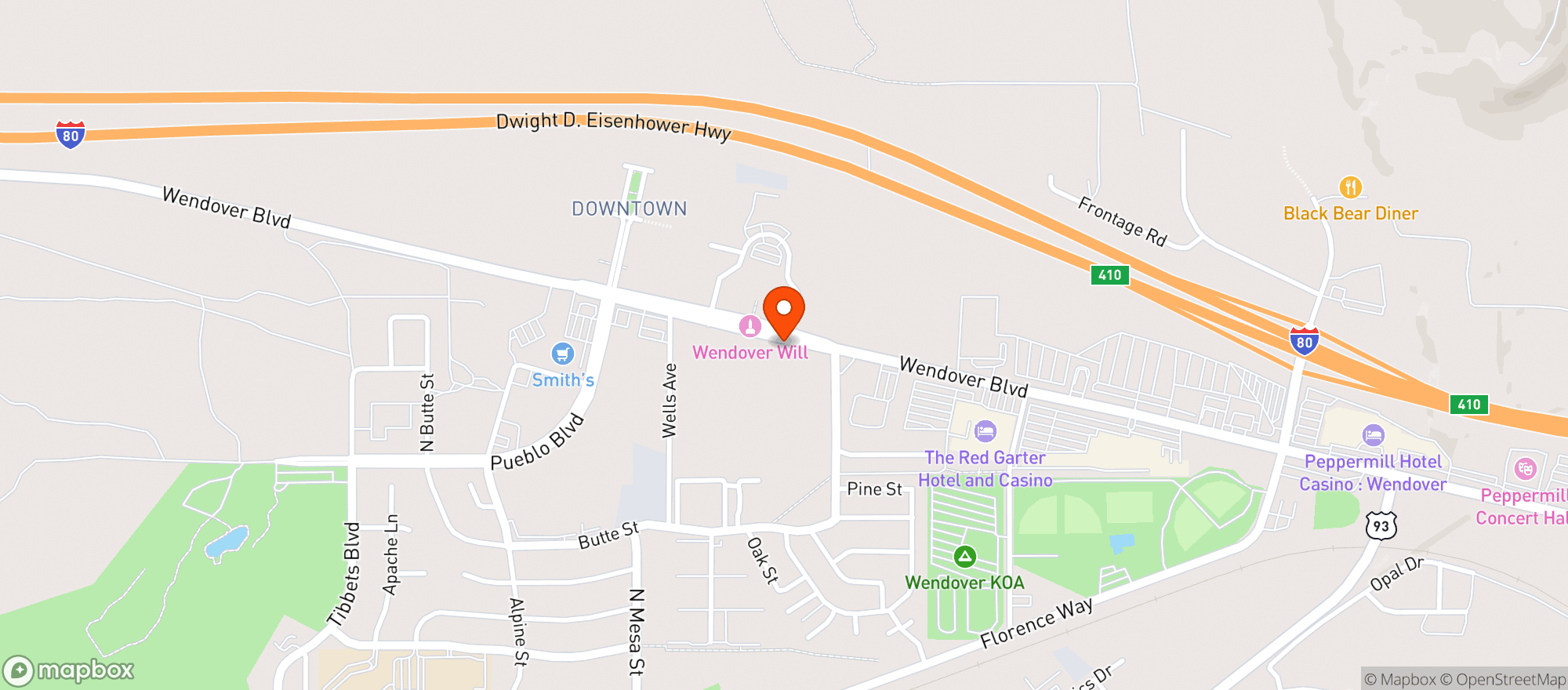 Map showing Lees Discount Liquor