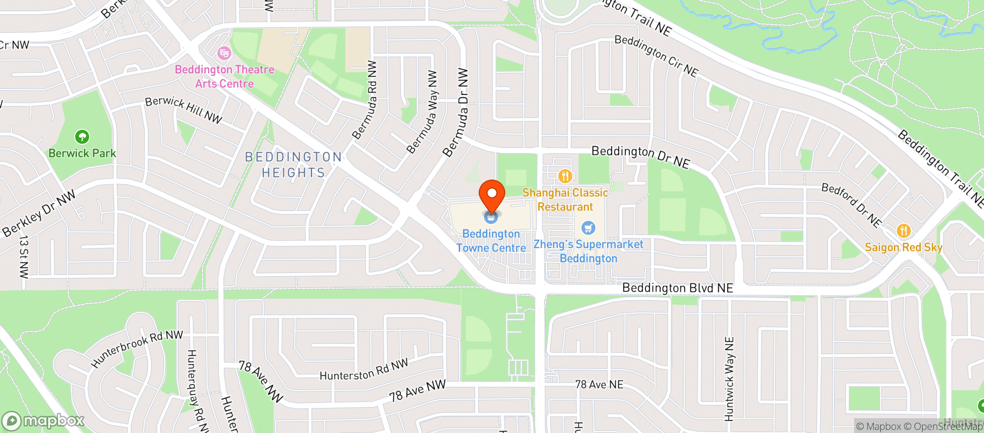 Map showing Safeway 8849