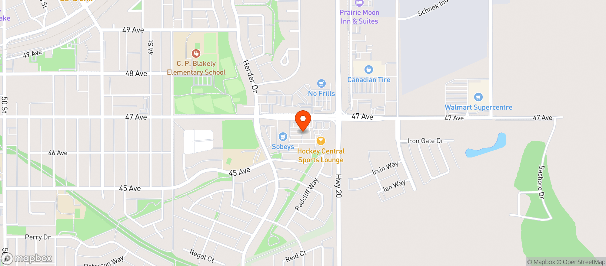 Map showing Sobeys 5171