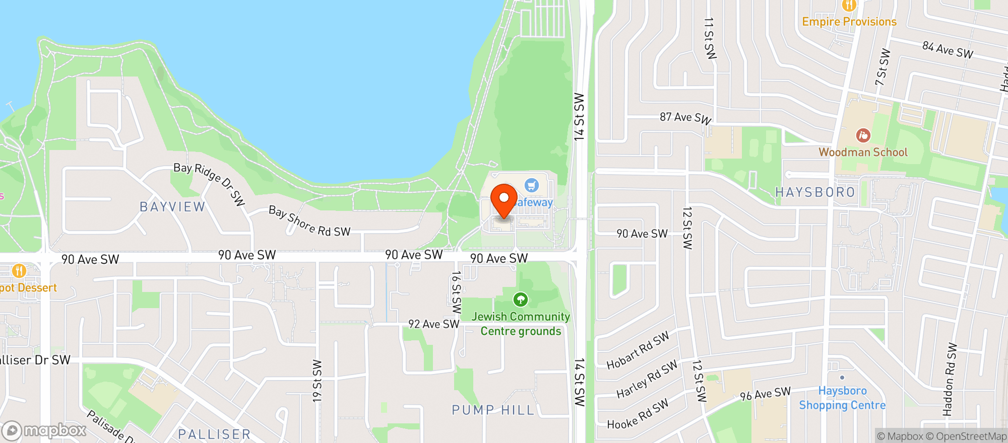 Map showing Safeway 8842