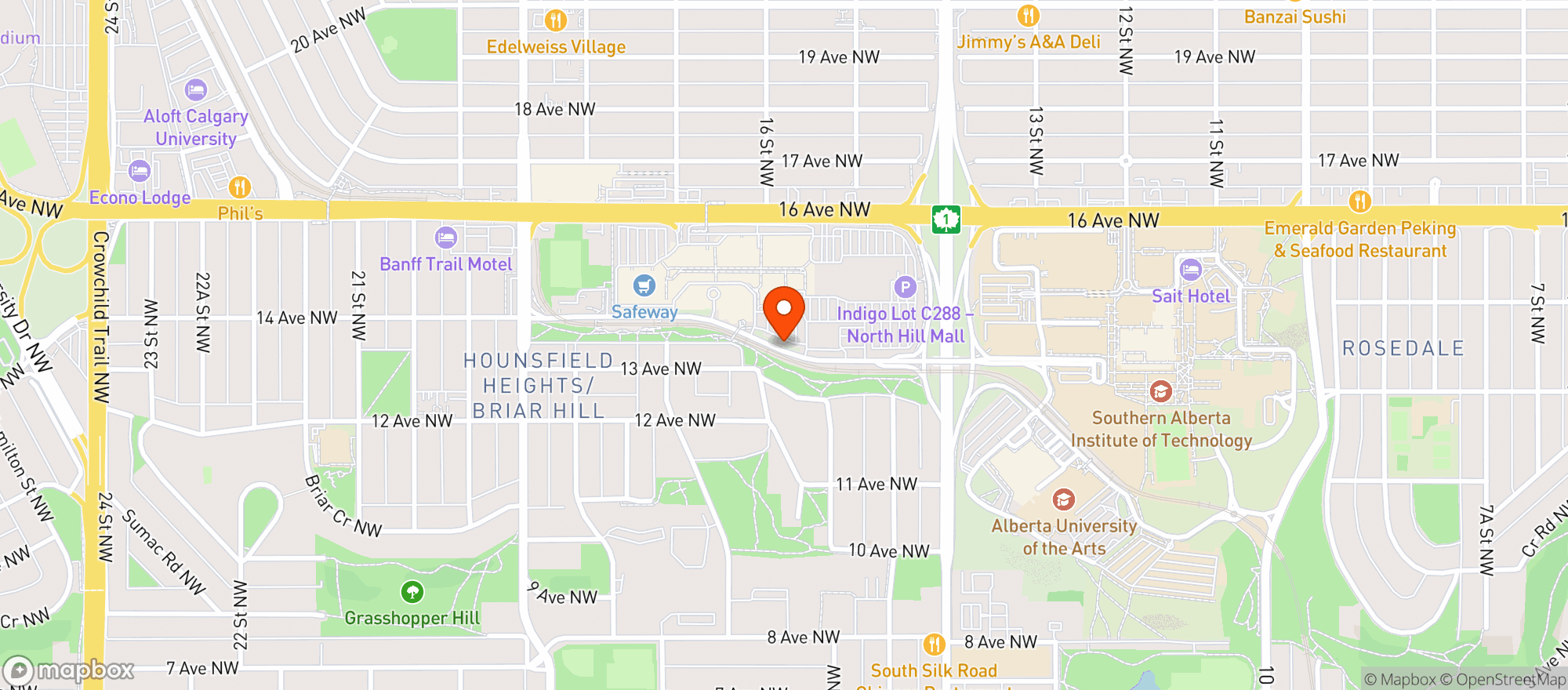 Map showing Safeway 8913