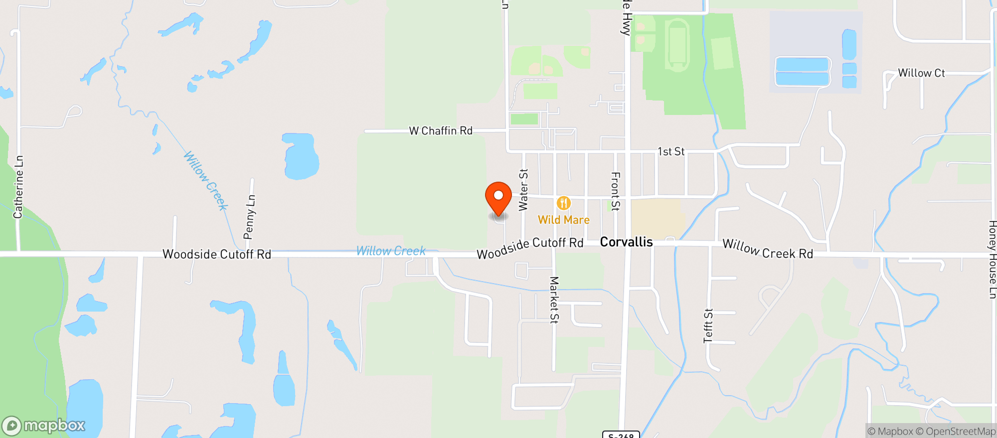 Map showing Fins Tap House