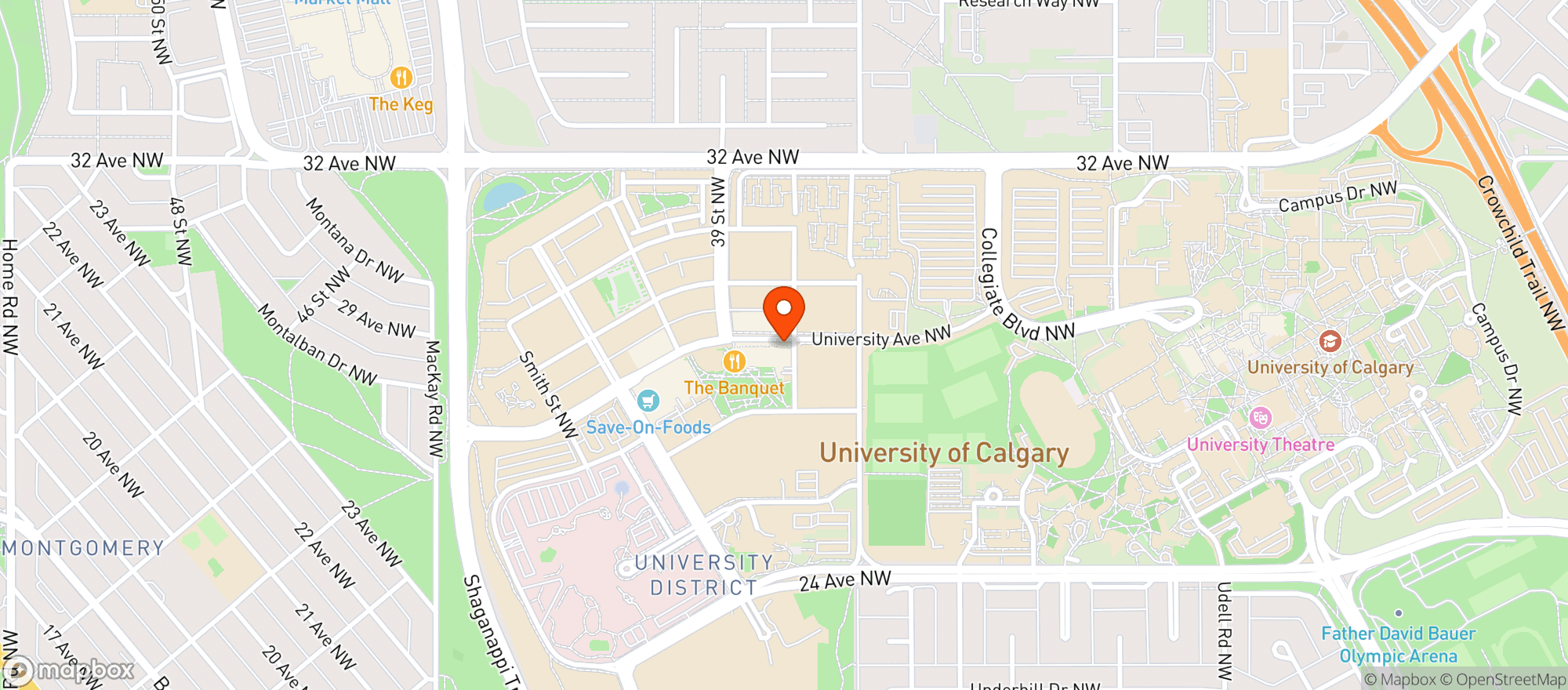 Map showing Staples