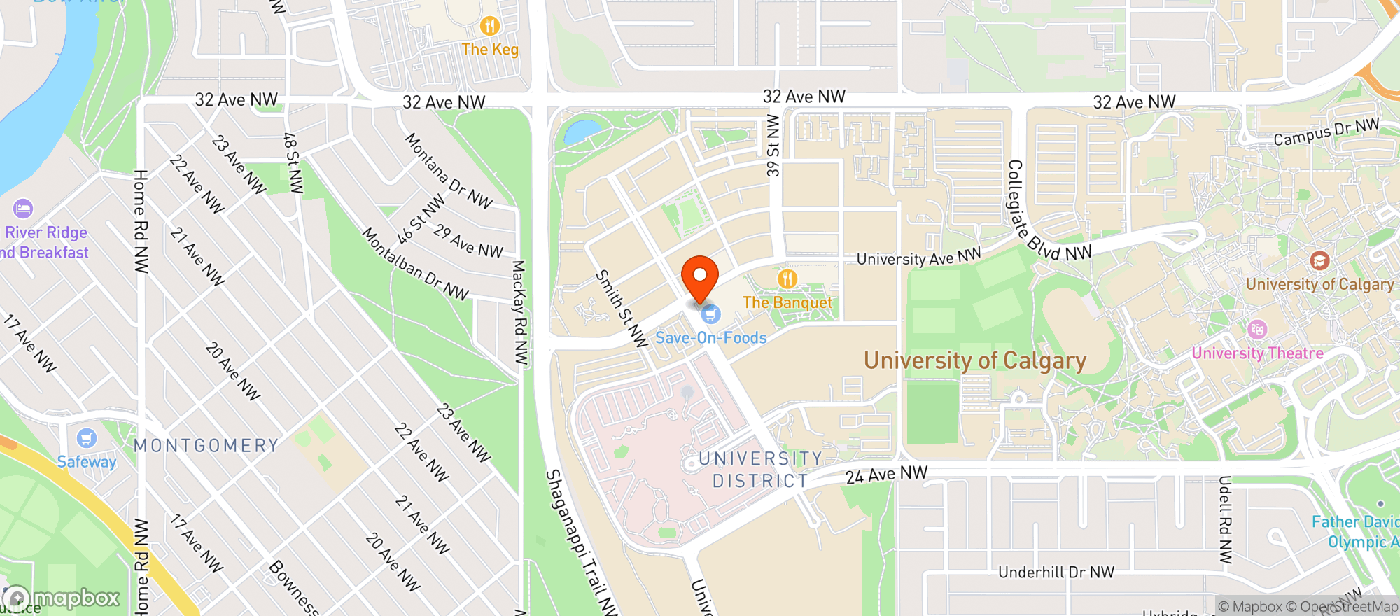 Map showing Save-On-Foods