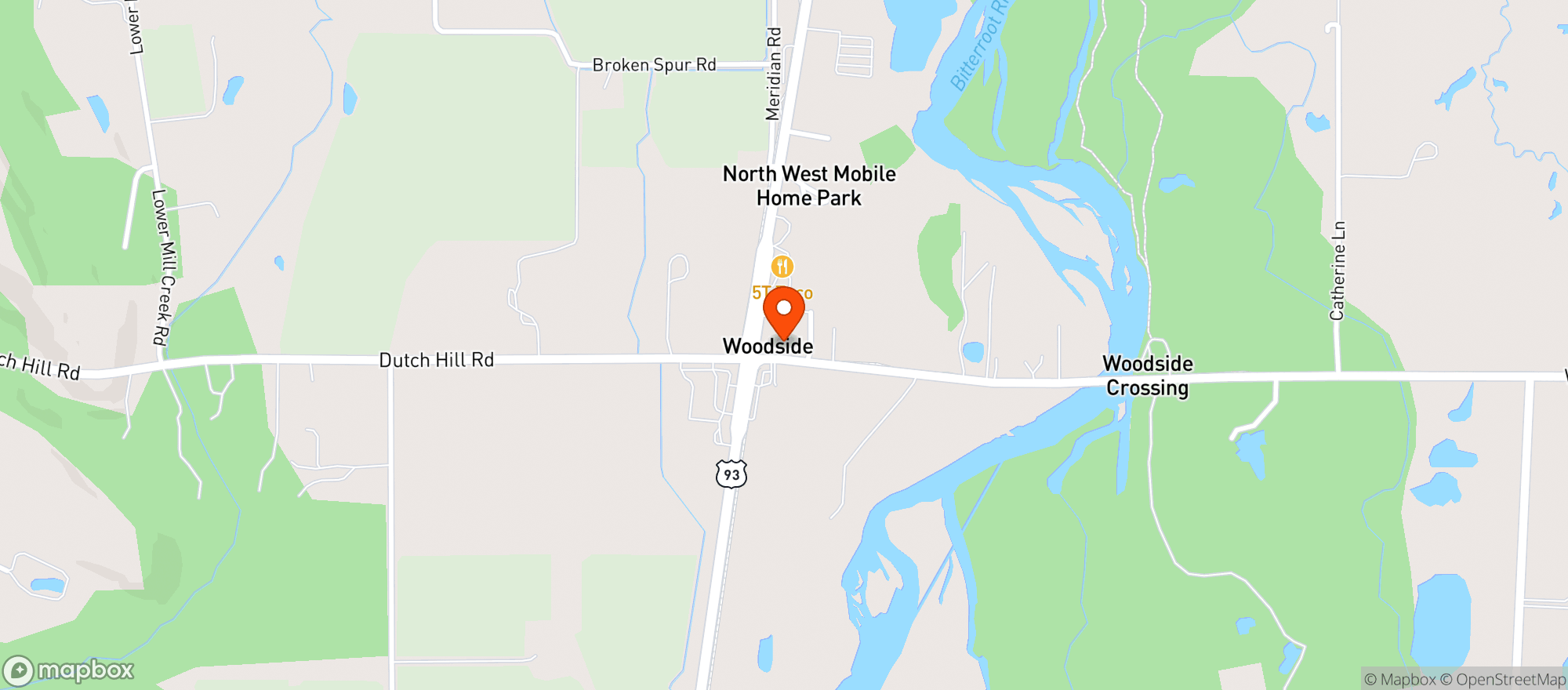 Map showing Town Pump #0920