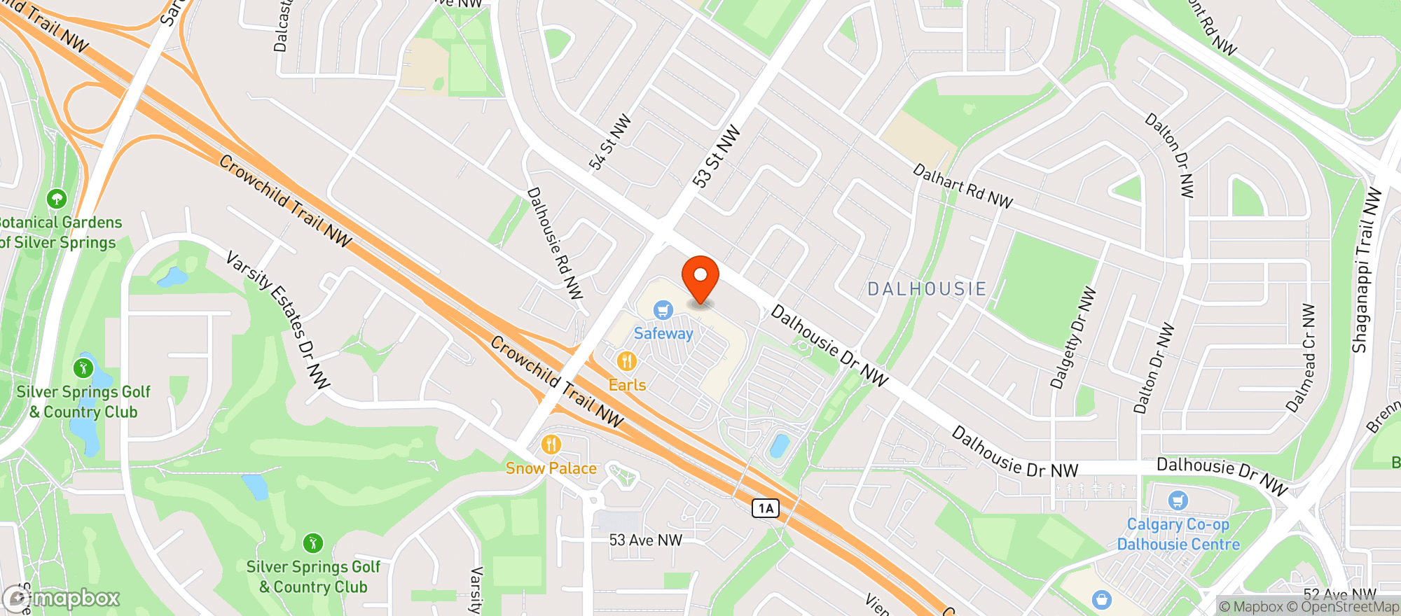 Map showing Safeway 8844