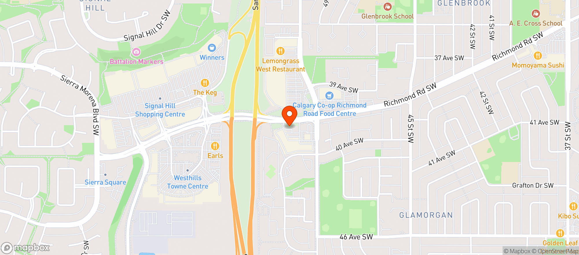 Map showing London Drugs