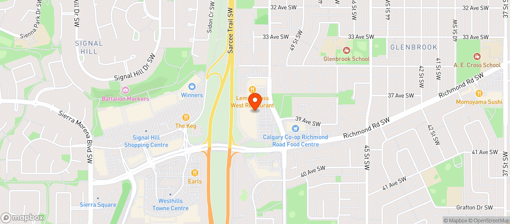 Map showing Save-On-Foods