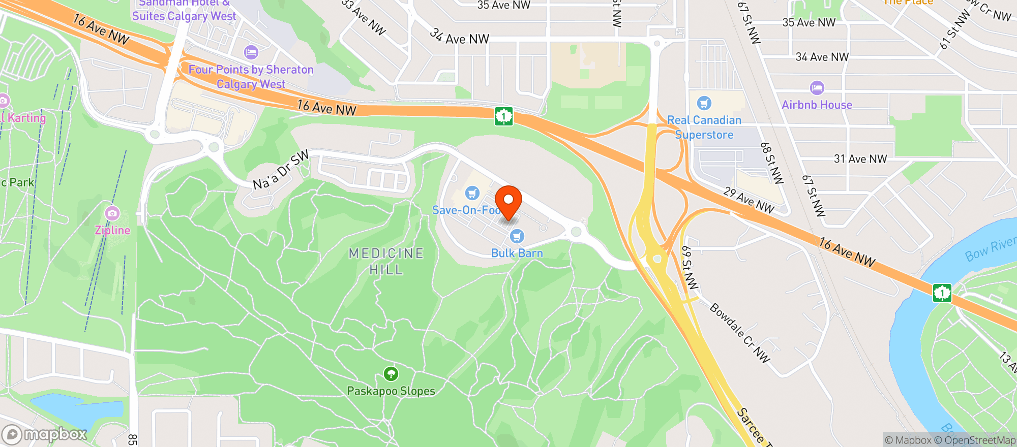 Map showing Save-On-Foods