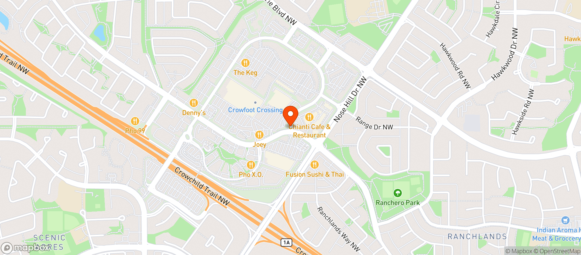 Map showing Safeway 8833