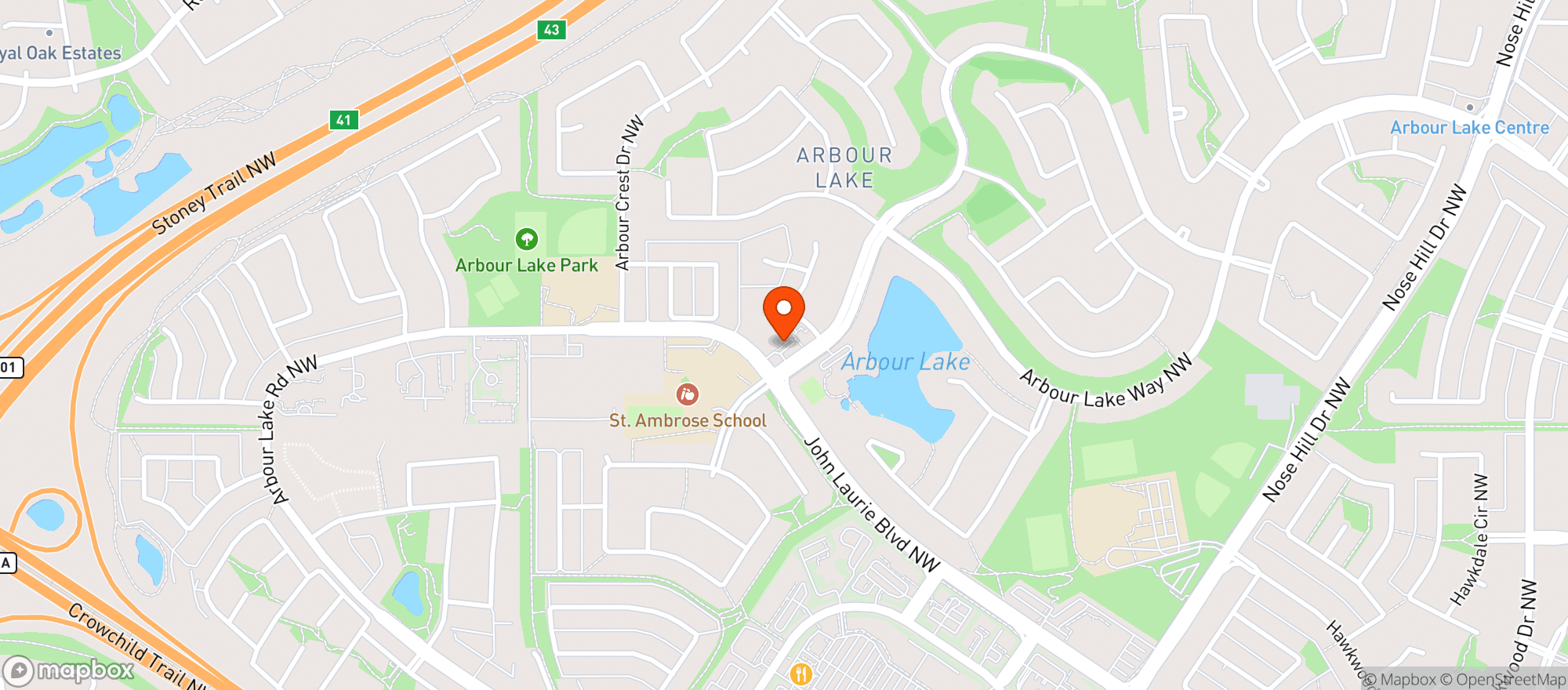 Map showing Amaranth Whole Foods 1