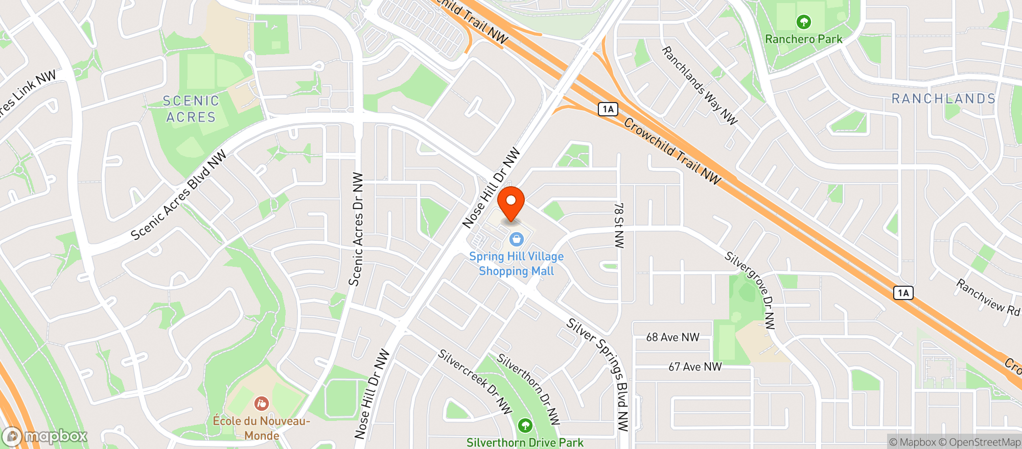 Map showing Silver Springs Liquor Store