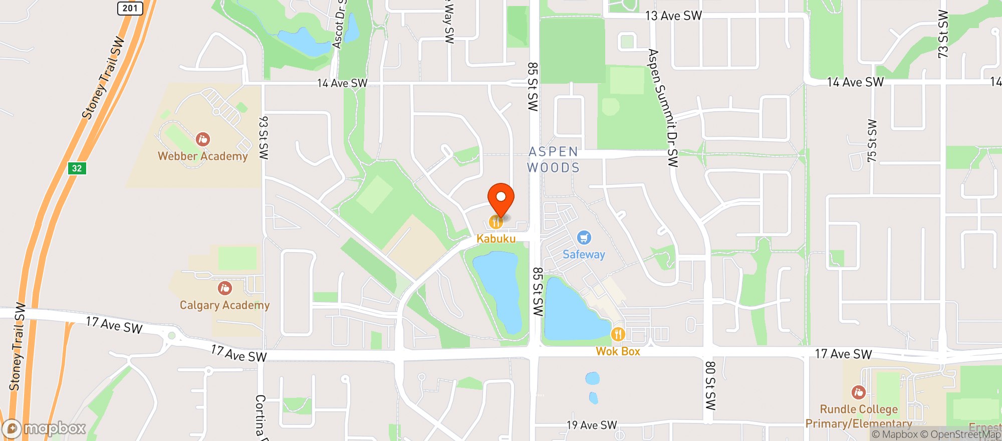 Map showing Blush Lane Aspen