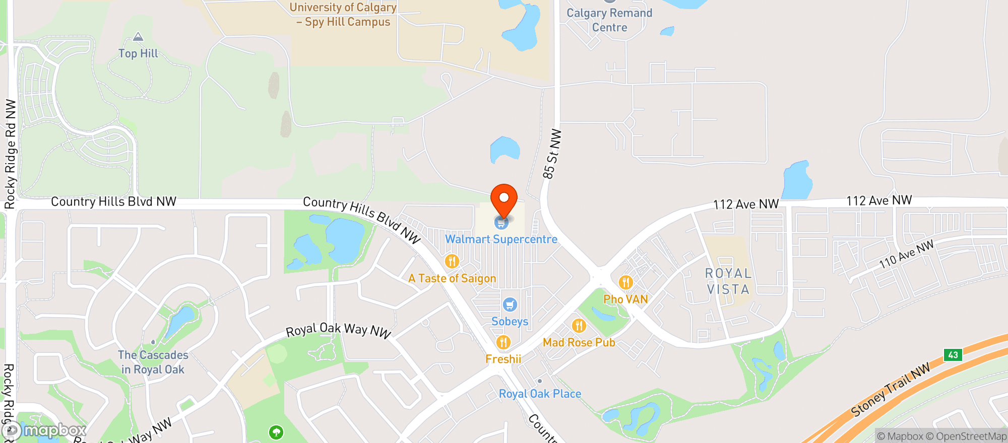 Map showing Sobeys 5063