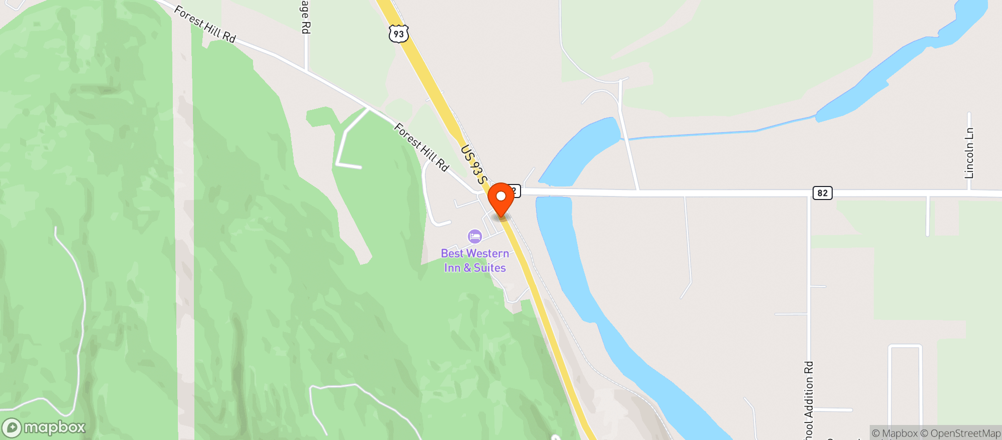 Map showing White Oak C Mart