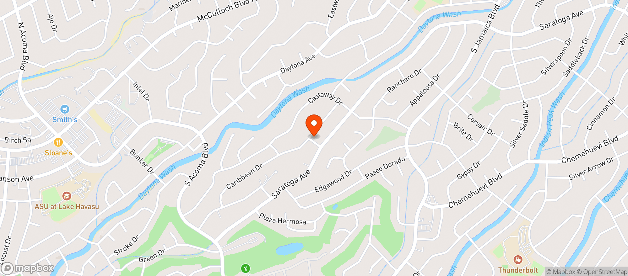 Map showing Edwina’s Wellness