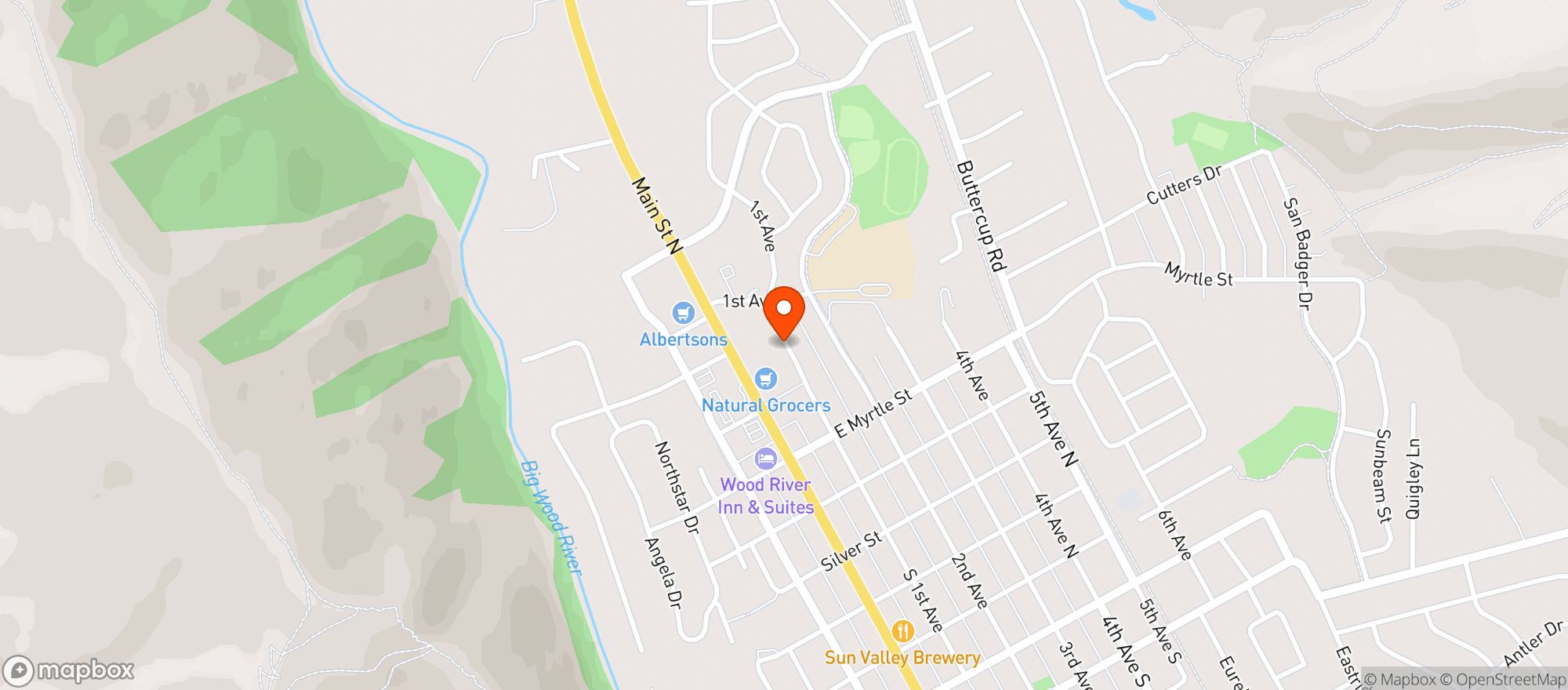 Map showing Natural Grocers by Vitamin Cottage - Natural Grocers by VC_Hailey (HI) - 00100008667