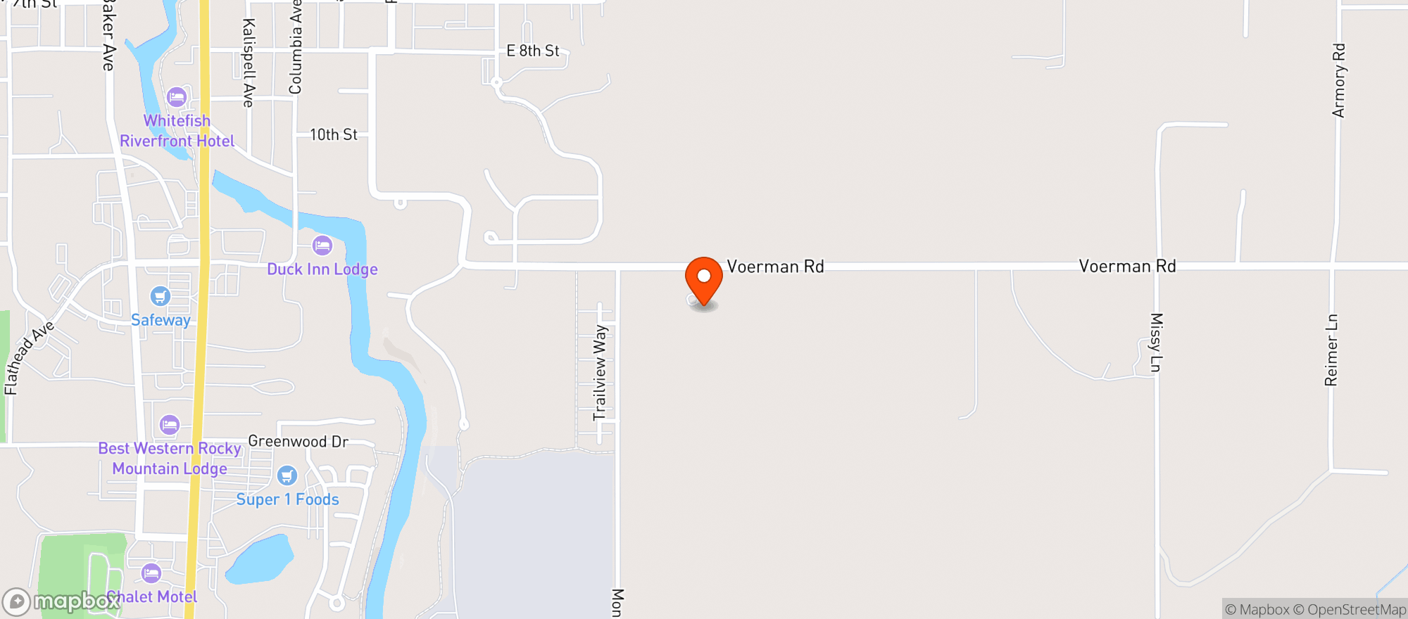 Map showing Haskill Creek Farms