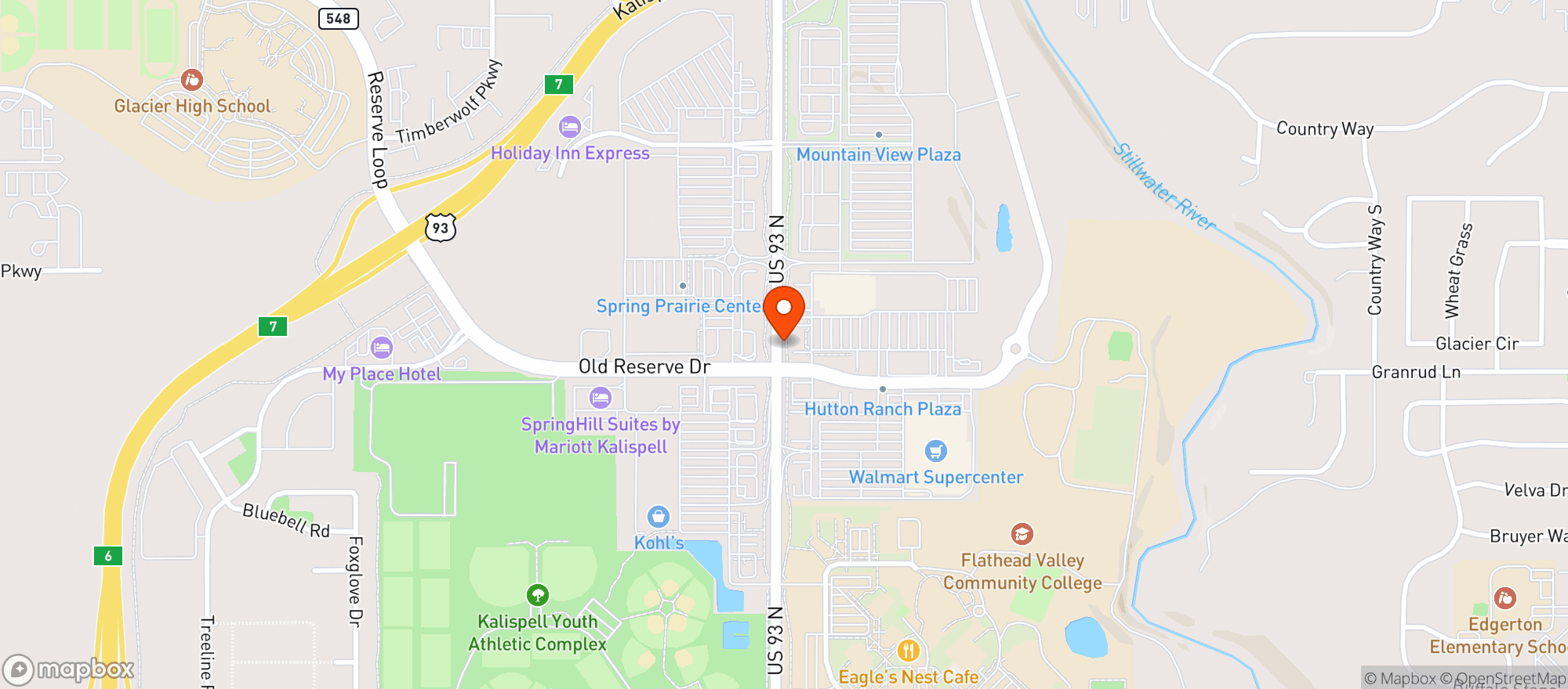 Map showing Target