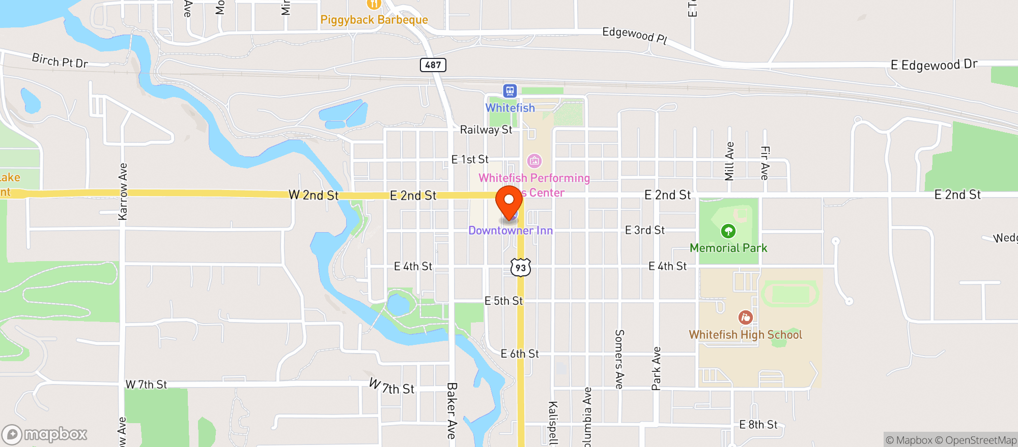 Map showing Third Street Market