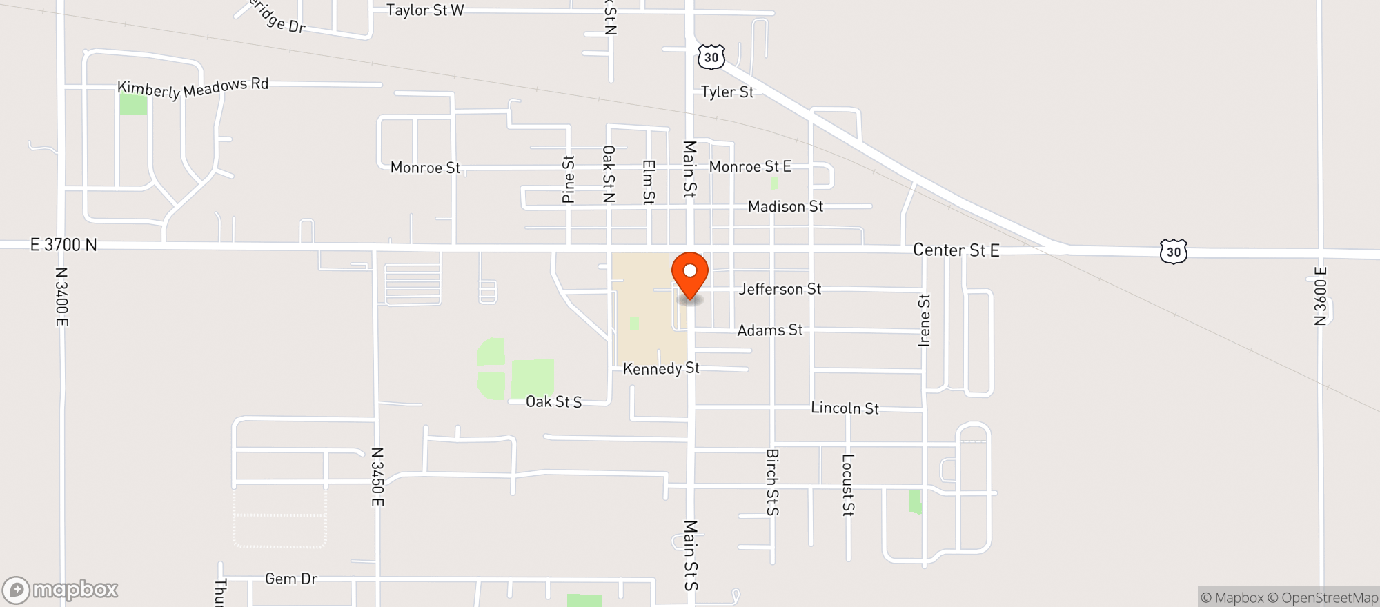 Map showing RIDLEYS FAMILY MARKETS