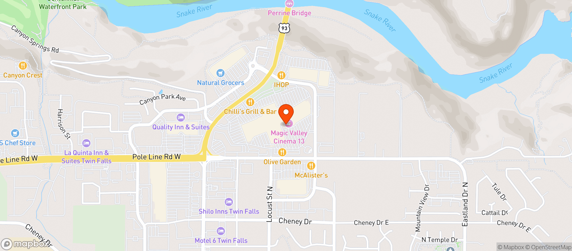 Map showing Gnc