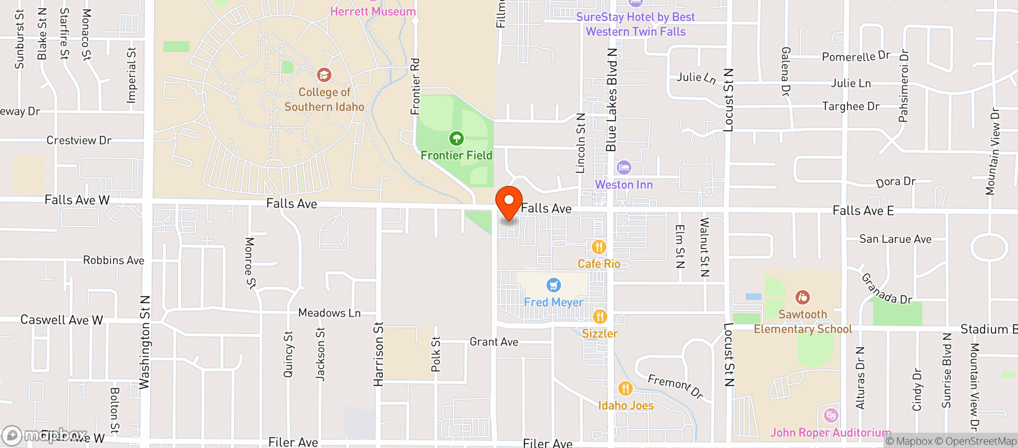 Map showing The Turf Club