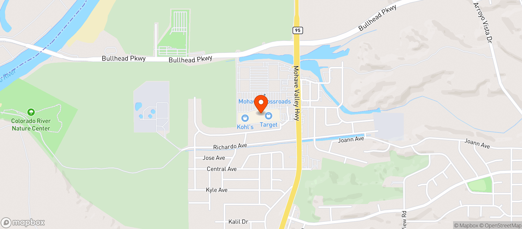 Map showing Target - Bullhead City