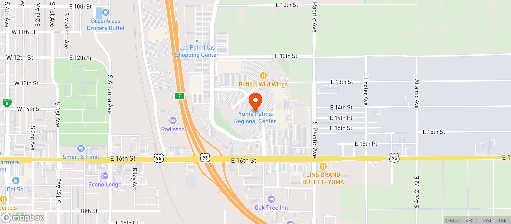 Map showing Gnc