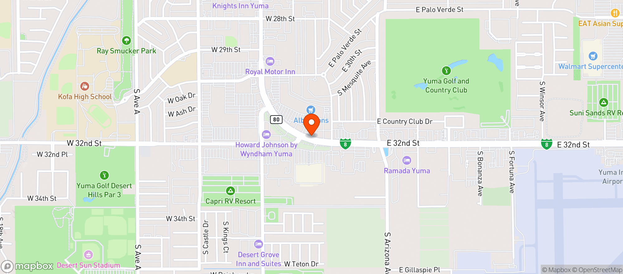Map showing Beverage House
