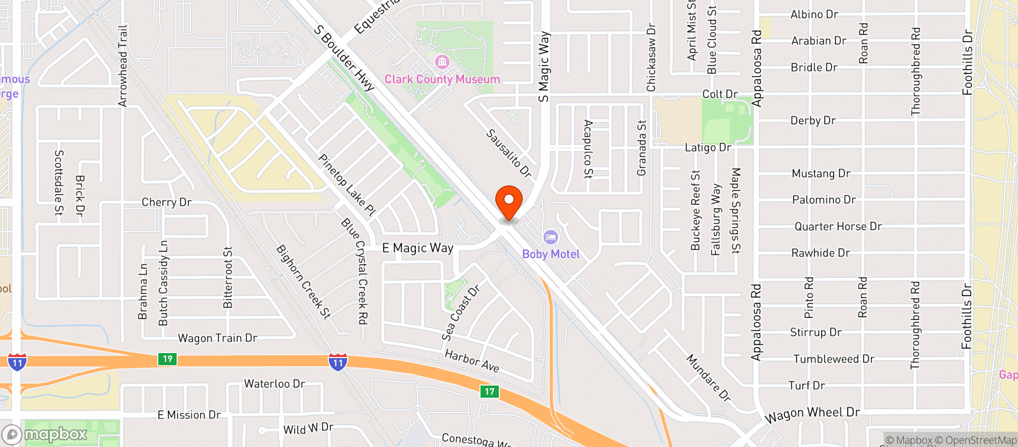 Map showing Green Valley Grocery
