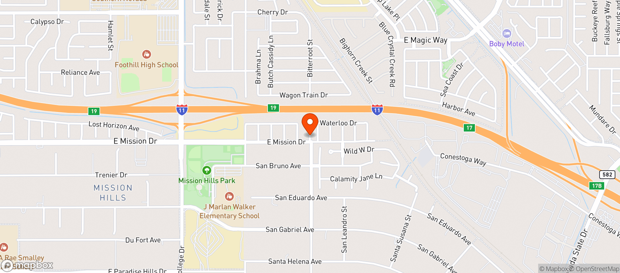 Map showing Red Dragon Sports Bar