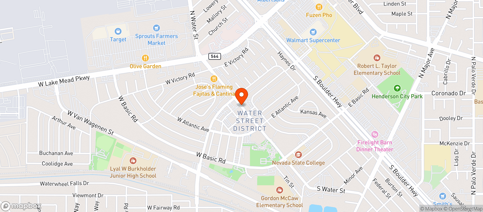 Map showing Johnny Macs