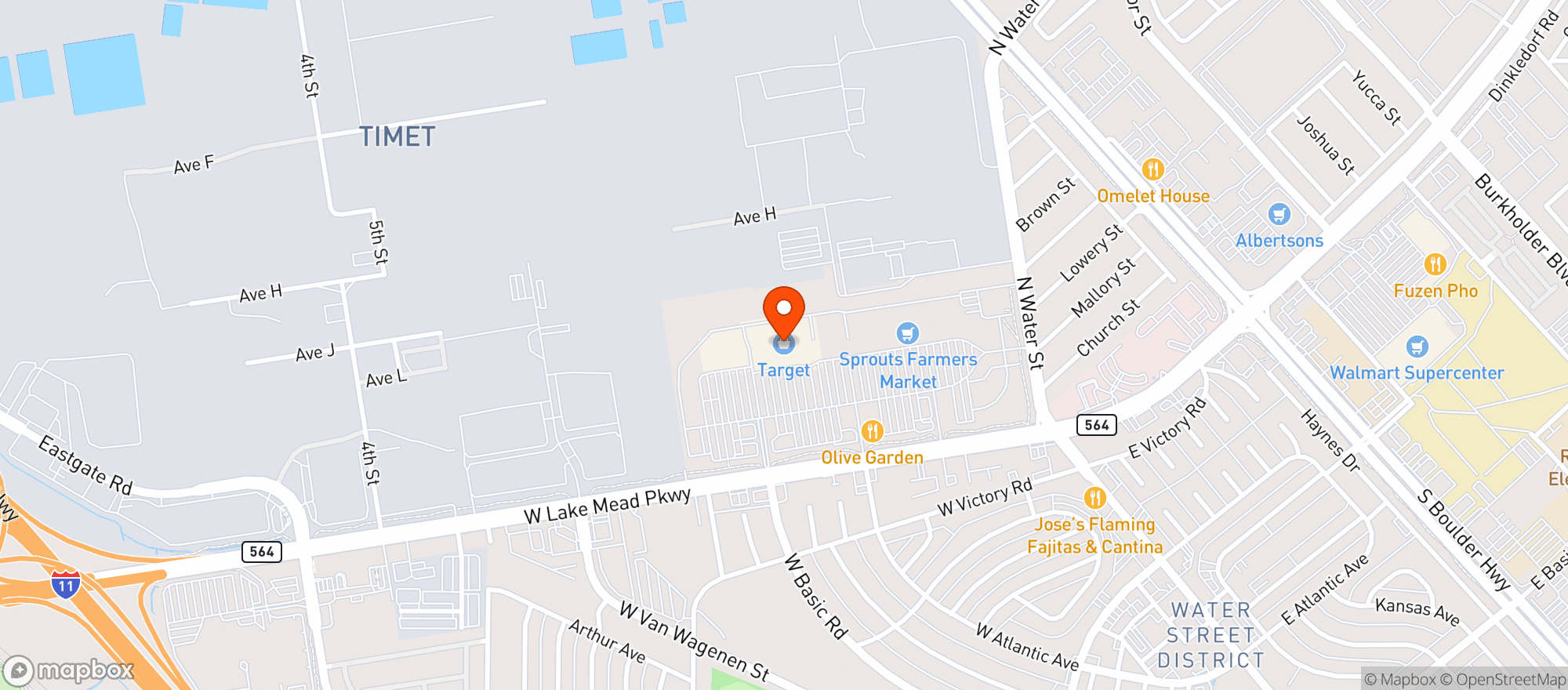 Map showing Target Store #2404