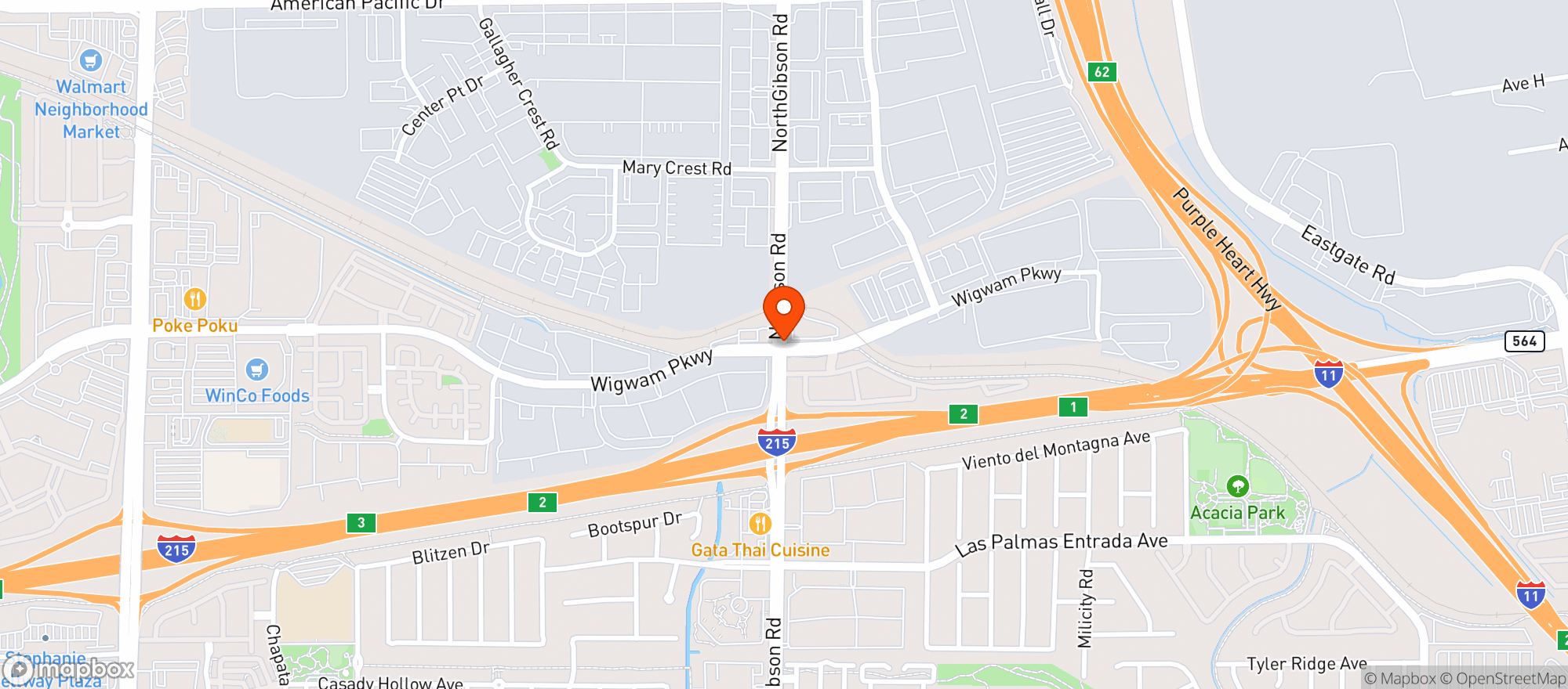 Map showing The Dispensary (gibson)