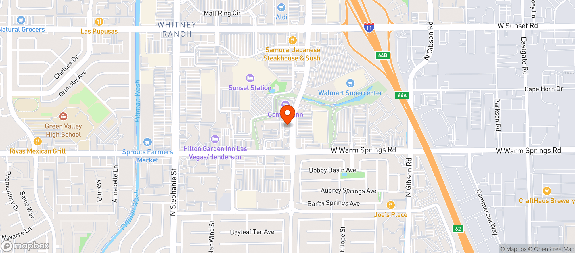 Map showing Pkwy Tavern