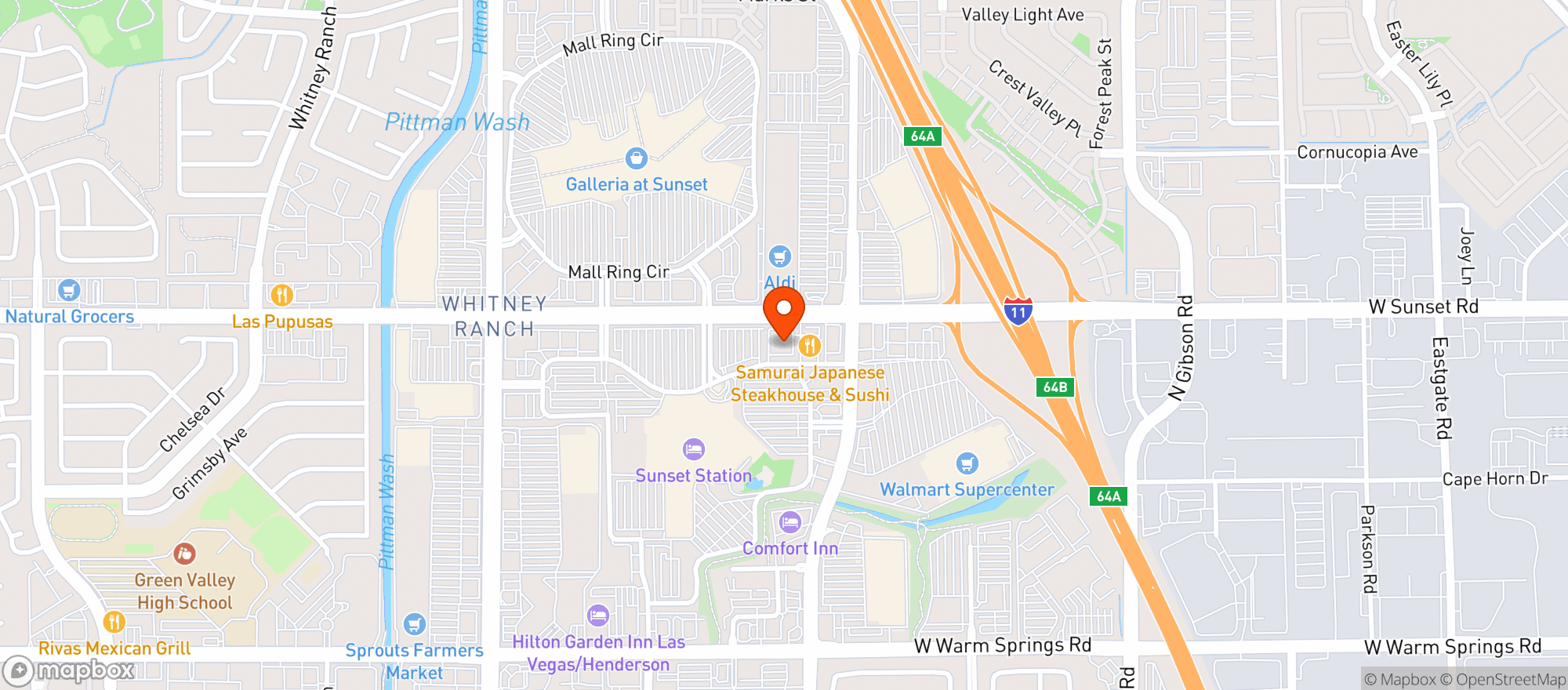 Map showing Vitamin Shoppe - Henderson