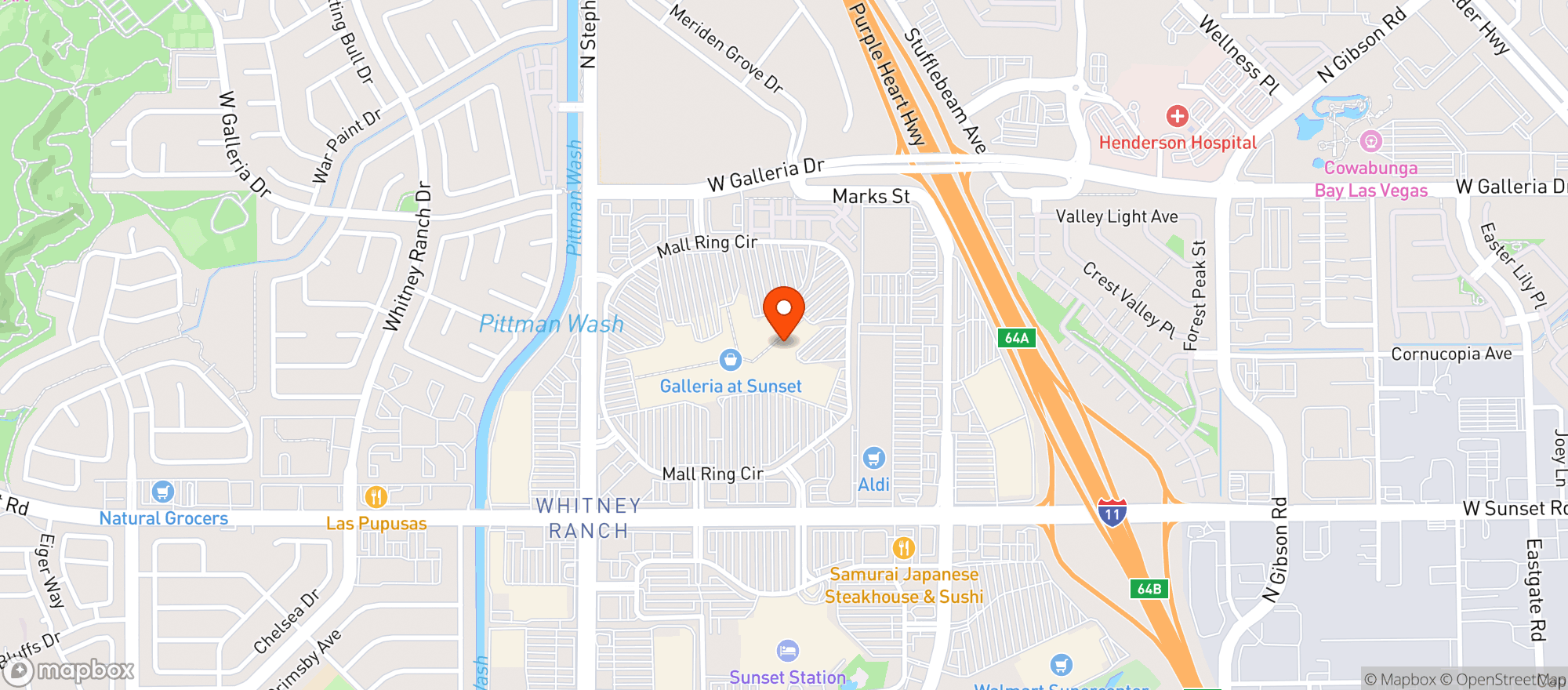 Map showing Gnc