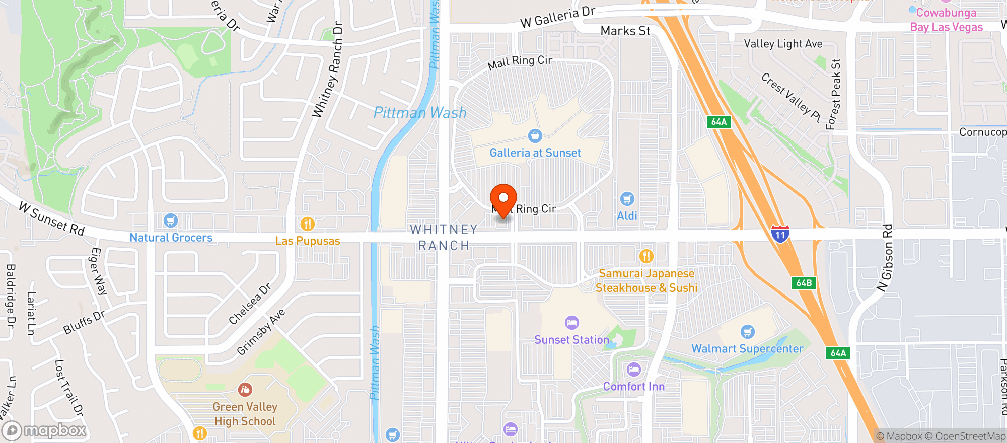 Map showing West Texas Chophouse #0700350378